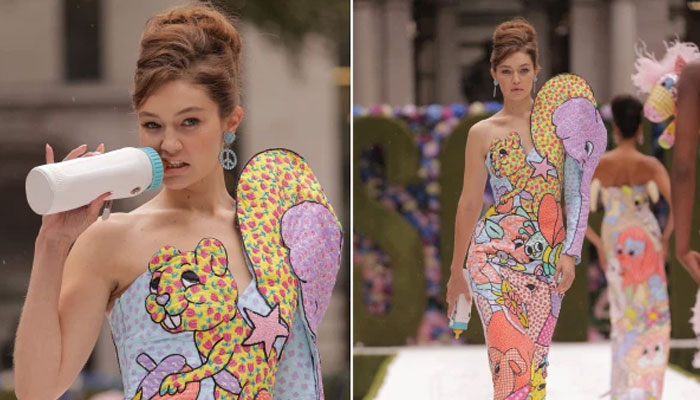 Gigi Hadid amazes fans as she walks the Moschino runway