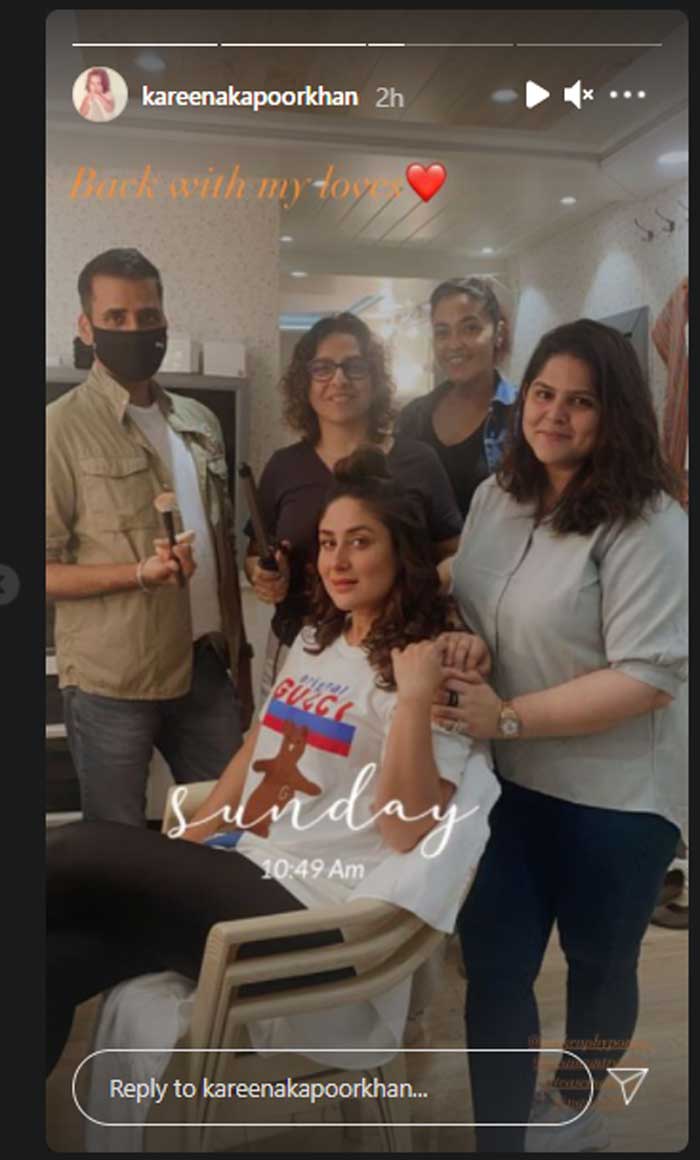 Kareena Kapoor returns to work seven months after birth of son Jeh