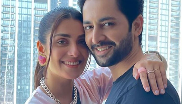 Ayeza Khan, Danish Taimoor paint the town red with their love: See Photos