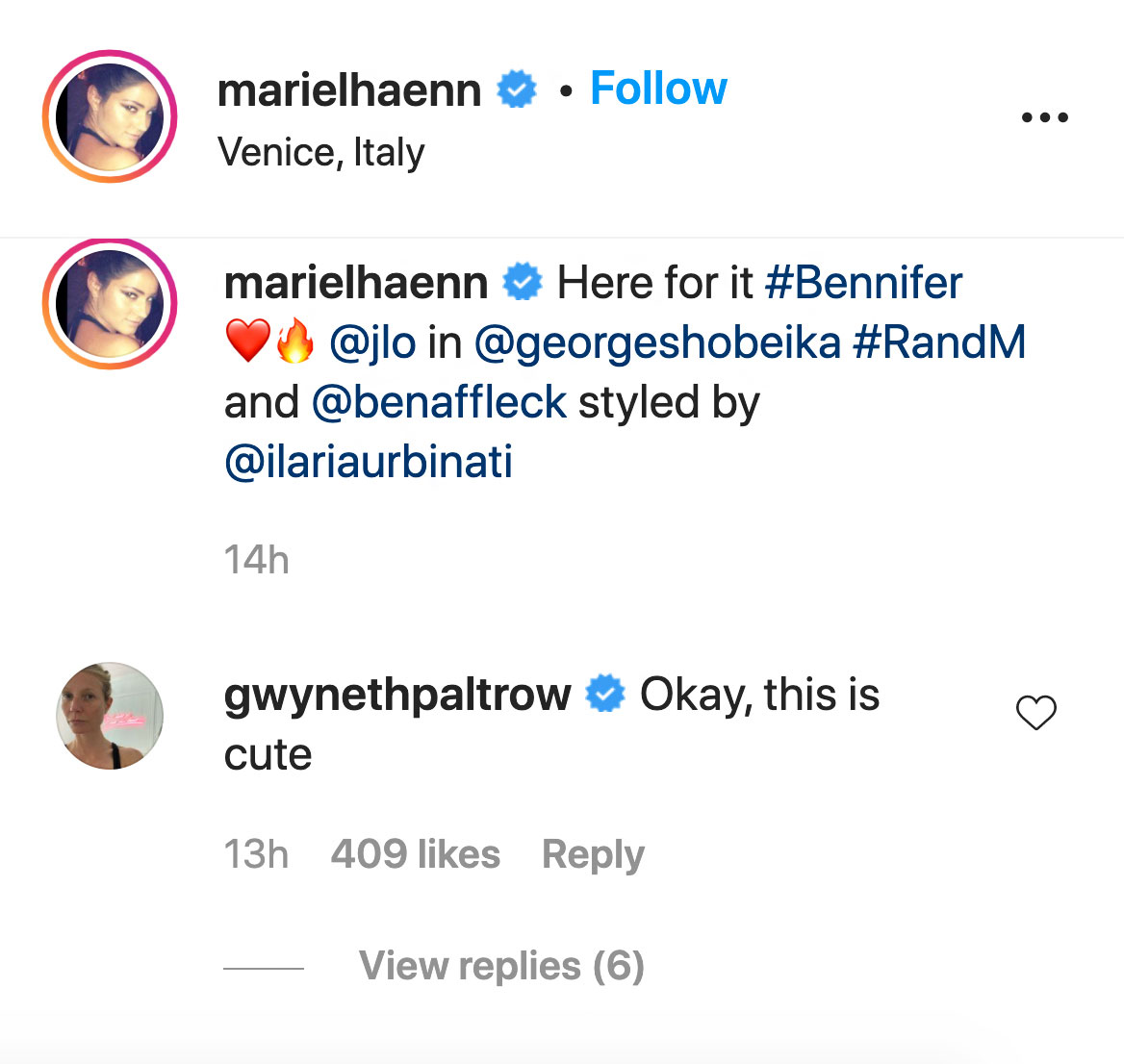 Gwyneth Paltrow fawns over Ben Affleck’s romance with Jennifer Lopez