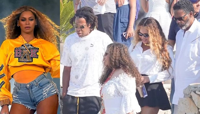 Beyonce stuns in thigh-skimming mikniskirt as she enjoys lunch with Jay-Z