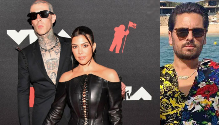 Kourtney Kardashian and Travis Barker respond to Scott Disick at VMAs