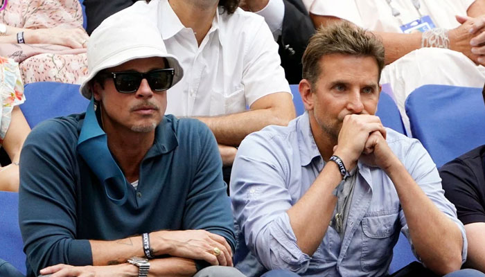 Brad Pitt and Bradley Cooper were seated together at the USTA Billie Jean King National Tennis Center