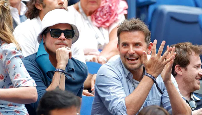 Brad Pitt and Bradley Cooper were seated together at the USTA Billie Jean King National Tennis Center