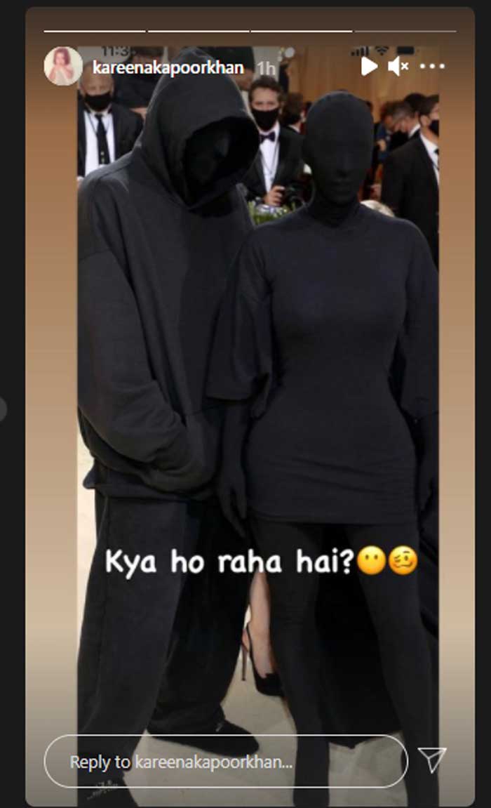 Kareena Kapoor reacts to Kim Kardashian’s all-black outfit