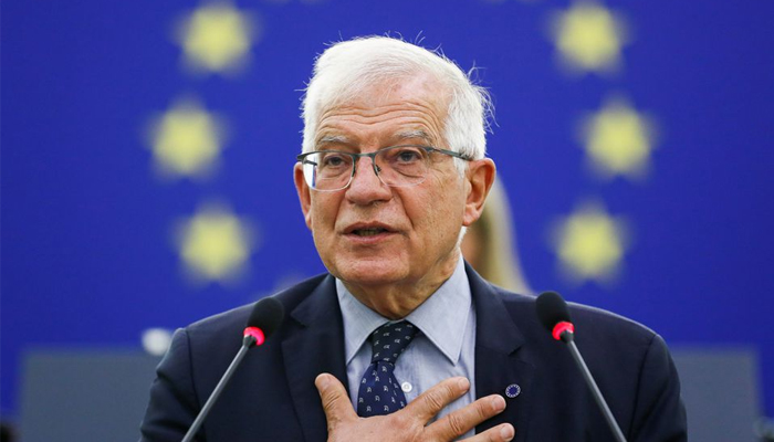 EU Foreign Policy Chief Josep Borrell delivers a speech on the situation in Afghanistan during a plenary session at the European Parliament in Strasbourg, France, September 14, 2021. — Reuters