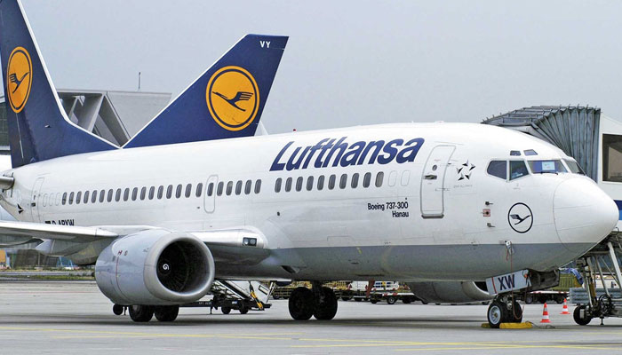 German airline Lufthansa is keen on resuming its flight operations to Pakistan. Photo: file