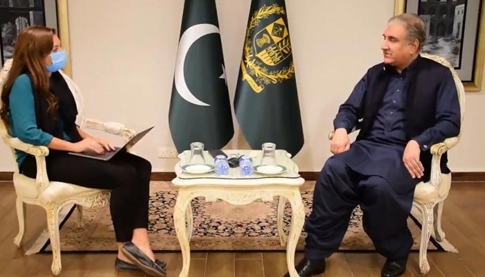 Foreign Minister Shah Mahmood Qureshi in an interview with The Independent. — Radio Pakistan