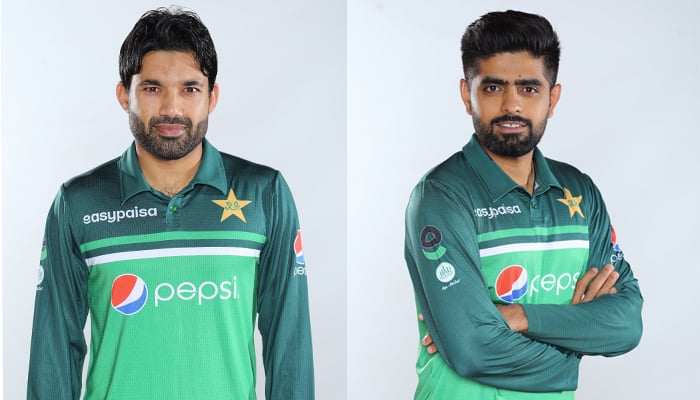 Pakistans wicketkeeper Muhammad Rizwan (left) and Pakistans skipper Babar Azam (right). — Twitter