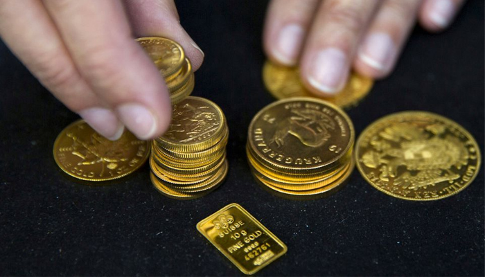 International gold prices fall by $24 per ounce to $1,779. — Reuters