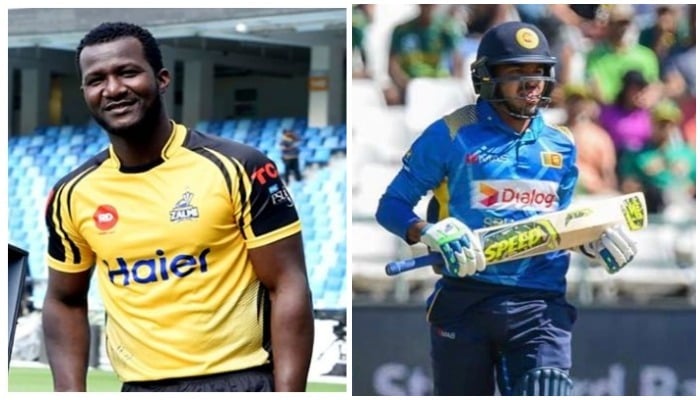 Daren Sammy (L) and Angelo Perera (R) vouch for security arrangements in Pakistan. Photo File/Twitter
