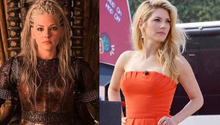 Viking Lagertha attends Emmy Awards