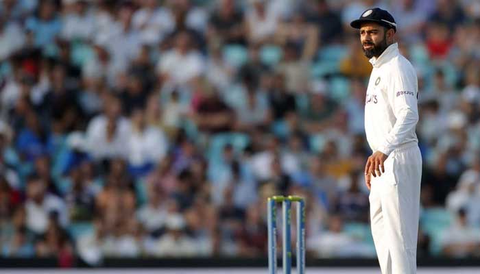 Cricket - Fourth Test - England v India - The Oval, London, Britain - September 5, 2021 Indias Virat Kohli looks on Action Images via Reuters/Andrew Couldridge