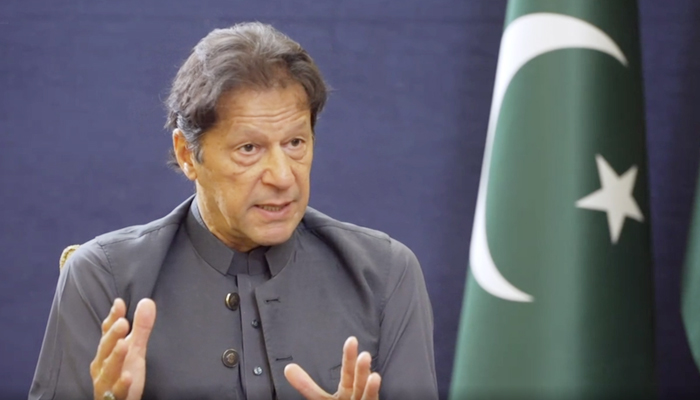 Prime Minister Imran Khan speaks toBBCs John Simpson during an interview, on September 21, 2021. — Screengrab from BBC video