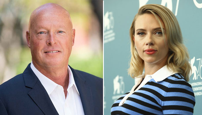 Bob Chapek addressed Disneys future dealings without mentioning Scarlett Johanssons name