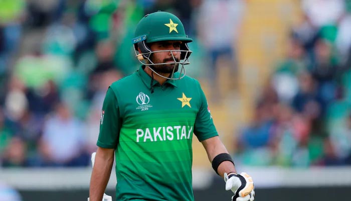 Pakistani cricket captain Babar Azam during a match. Photo:PCB.