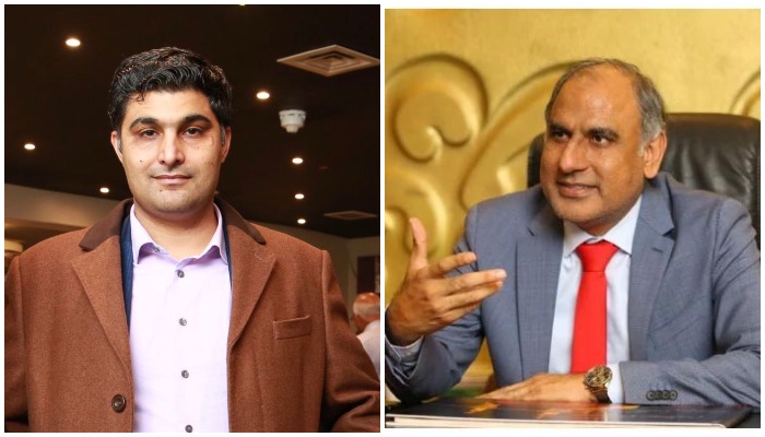 PTI East of England’s Senior Vice-President Muhammad Saif Chaudhry (L) and newly-appointed Vice-Chairman of Overseas Pakistanis Commission (OPC) Punjab Makhdoom Tariq Mahmood-ul-Hassan (R) — Photos furnished by author