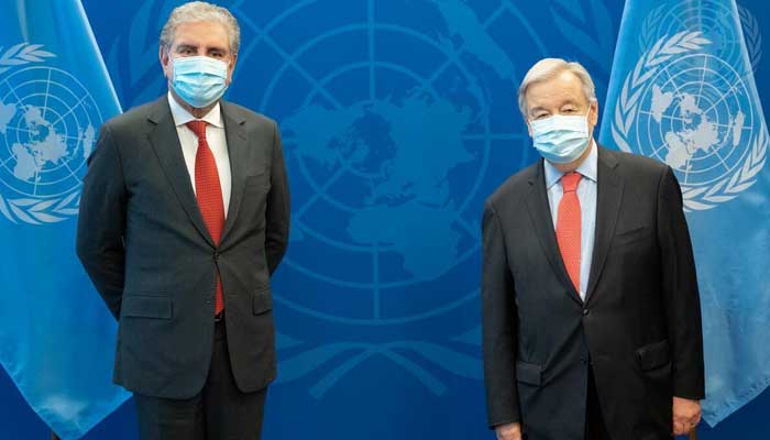 FM Qureshi meets UNGA president, UN secretary general in New York