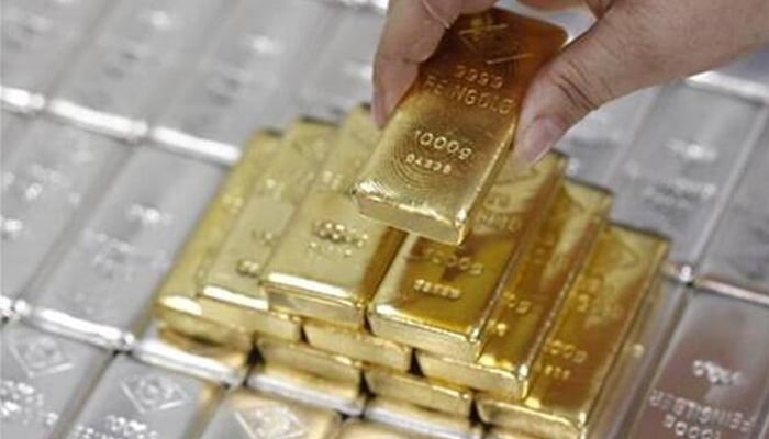 Gold rates in Pakistan are around Rs1,000 below the cost compared to the gold rate in the Dubai market.—Reuters/File