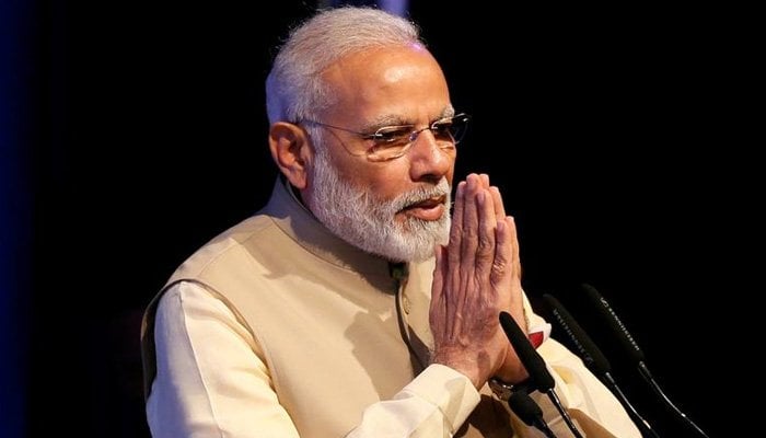 Indias Prime Minister Narendra Modi gestures during the United Nations Vesak Day Conference in Colombo, Sri Lanka.— Reuters/Files