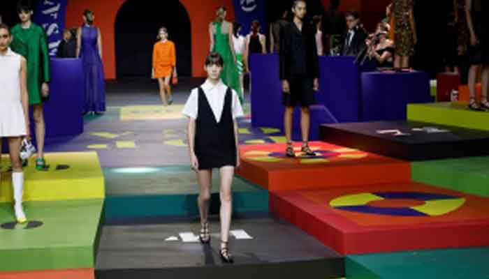 Christian Dior brings bold splash of colour to Paris fashion week