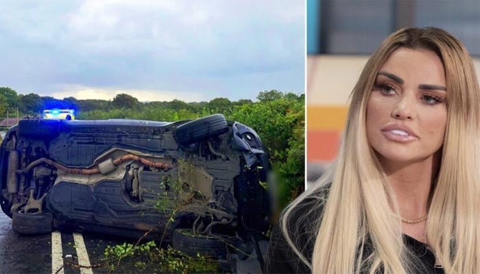 Katie Price arrested on suspicion of drink-driving following a car crash