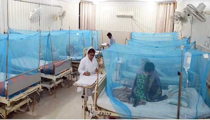 A file photo of the dengue ward at a public hospital in Pakistan. Photo: Online
