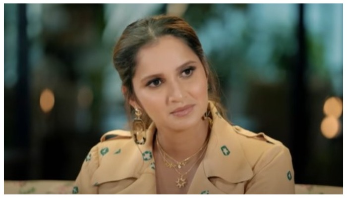 Sania Mirza talking during the online show The Inner Circle. Screengrab via YouTube.