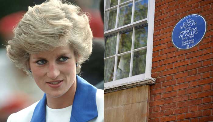 Princess Diana honoured with blue plaque at former London flat