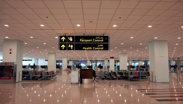 A general view of the health and passport control area during a media tour of the Islamabad International Airport, ahead of its official opening, Pakistan April 18, 2018. — Reuters/File