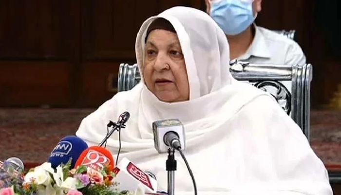 Minister for Health Punjab Dr Yasmin Rashid. — Online/File