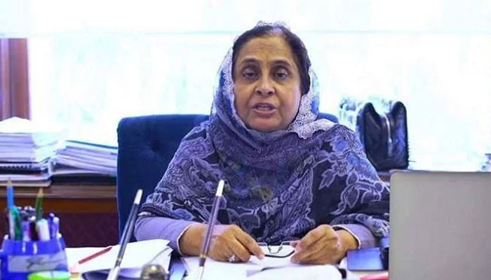 Sindh Health Minister Dr Azra Fazal Pechuho. Photo: file