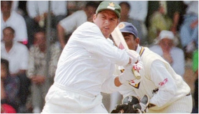 Shahid Afridi plays an aggressive shot during his memorable Nairobi inning. Photo: File