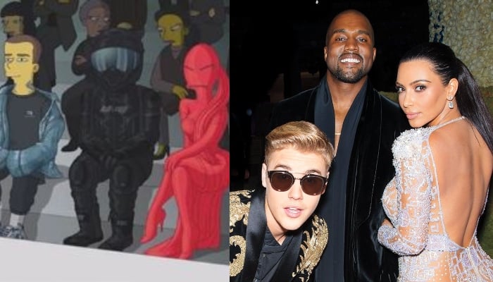 PFW: Kim Kardashian, Kanye West, Justin Bieber get The Simpsons makeover