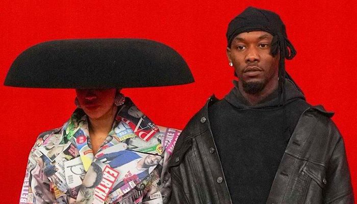 Cardi B fawns over Offset Balenciaga Fashion Week debut