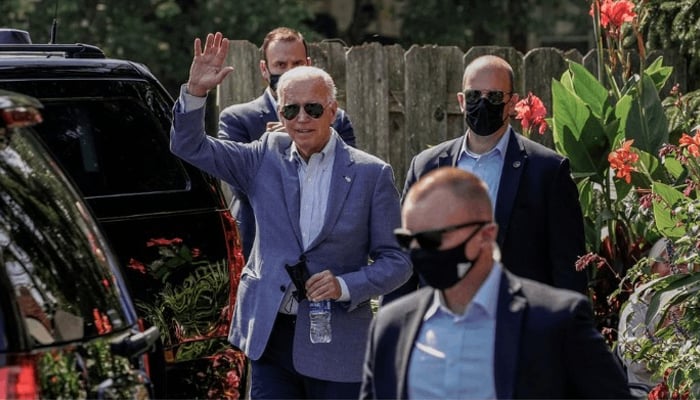 U.S. President Joe Biden departs Brew Ha Ha! Cafe and restaurant in Wilmington, Delaware, U.S., October 3, 2021. — Reuters/File