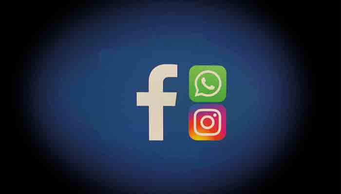 Facebook, Whatsapp and Instagram logos are displayed in this illustration taken October 4, 2021. -REUTERS