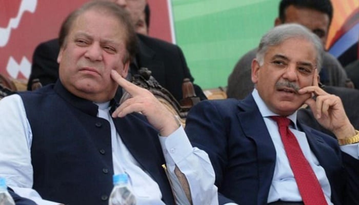 PML-N leaders and brothers Nawaz Sharif (from left) and Shehbaz Sharif. Photo: AFP