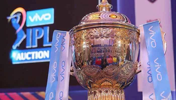A file photo of the IPL trophy. Photo: AFP