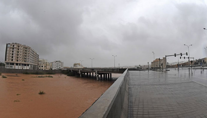 Streets are flooded as Cyclone Shaheen makes the landfall in Muscat, Oman, October 3, 2021. — REUTERS