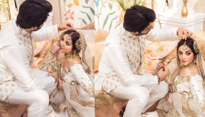 Muneeb Butt, Alizeh Shah collaborate for ethereal white wedding