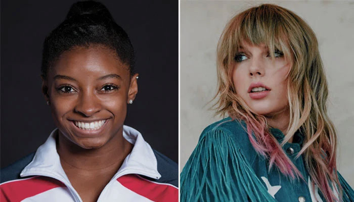 Simone Biles and Taylor Swift shower each other with praises at Gracie Awards