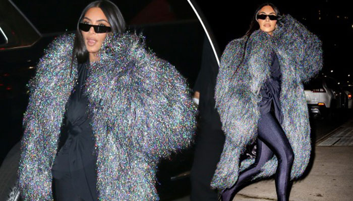 Kim Kardashian dons $23,000 jacket during SNL cast dinner