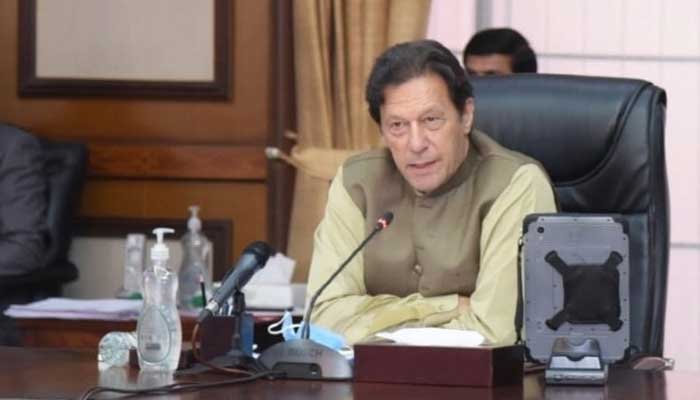 PM Imran Khan speaks during a meeting. Photo:Prime Ministers Office/File