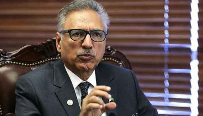 President Arif Alvi. Photo: file
