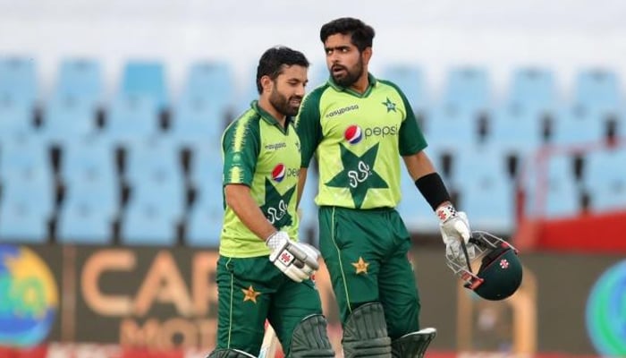 Babar Azam (right) and Mohammad Rizwan. — PCB/File