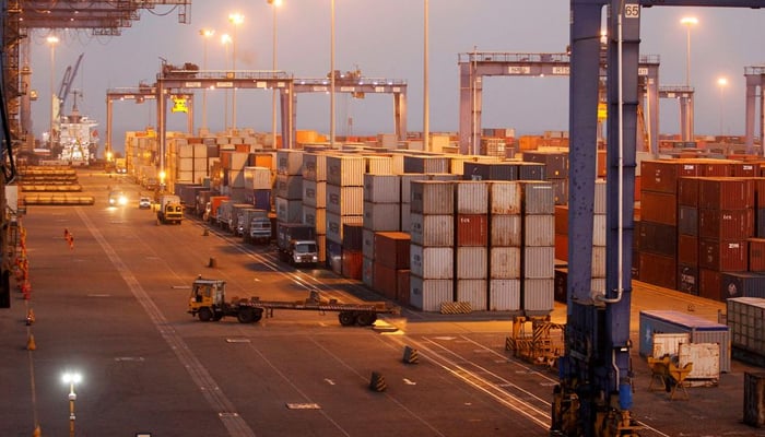 A general view of a container terminal is seen at Mundra Port, one of the ports handled by Indias Adani Ports and Special Economic Zone Ltd, in the western Indian state of Gujarat April 1, 2014. — Reuters/File