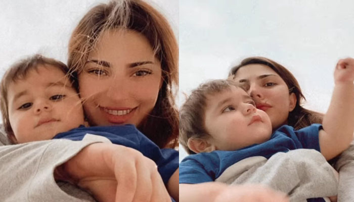 Naimal Khawar Khans little man Mustafa poses for adorable selfies with mommy