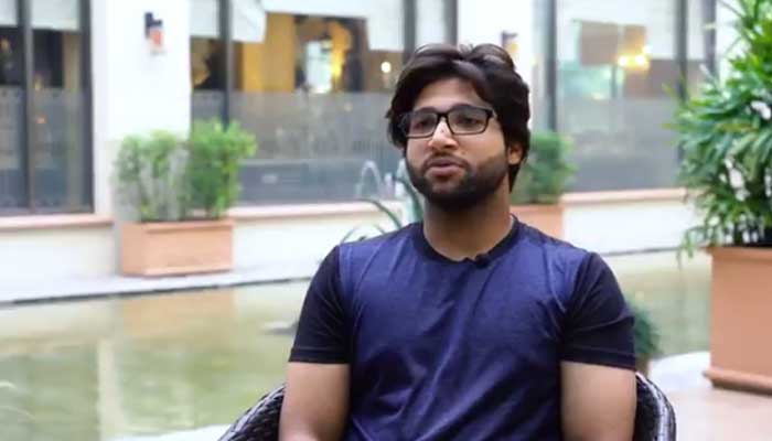 Imam-ul-Haq during an interview. Photo: PCB video screengrab