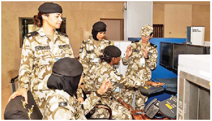 Kuwaits female security personnel in the National Assembly. Photo — Kuwait Times/file